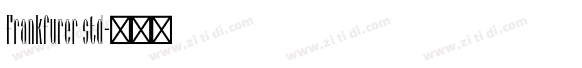 Frankfurer std字体转换